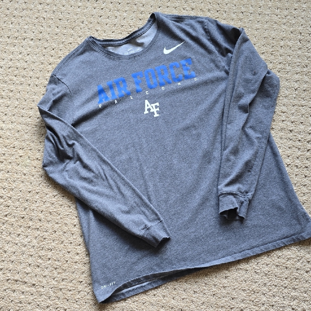 Nike Air Force FALCONS Football Long Sleeve Shirt "The Nike Tee"